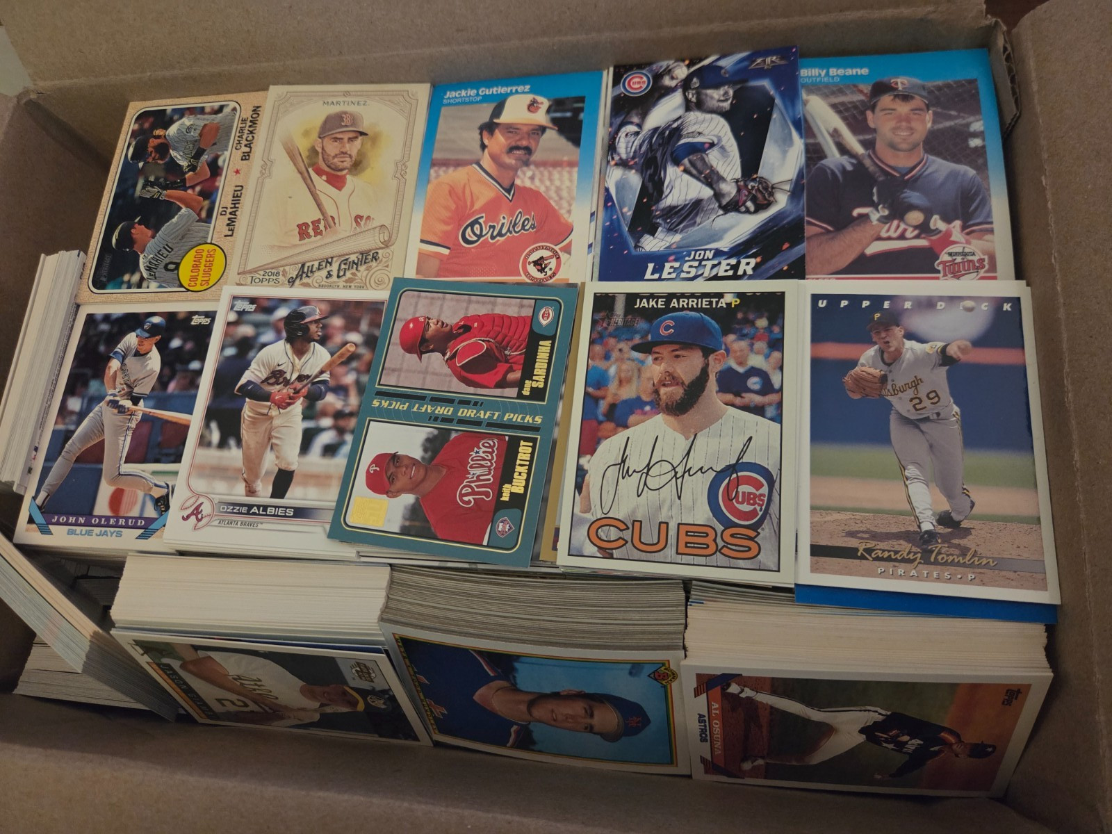 3,200+ Baseball Card Lot 15 Pounds Topps Donruss Fleer More MLB Bulk