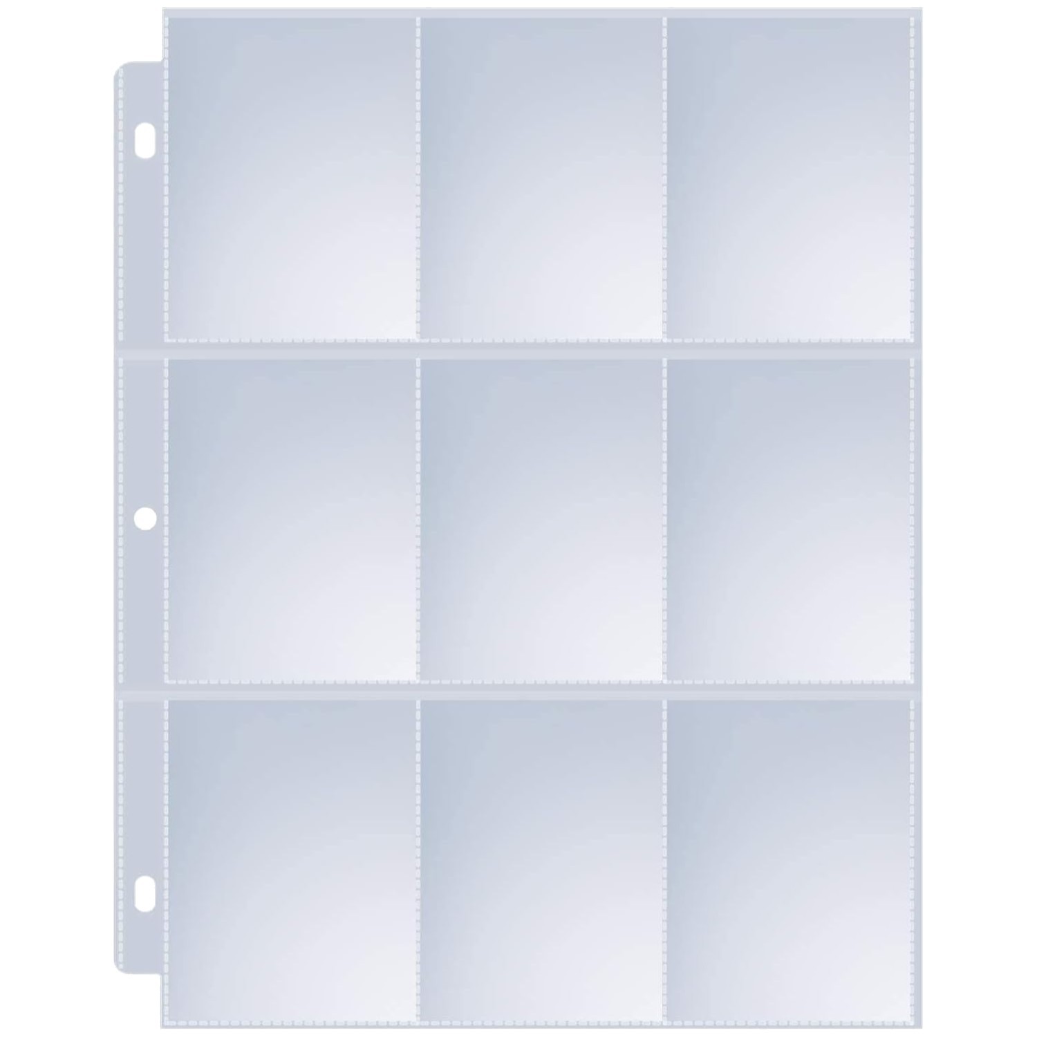Baseball Card Holder Sheets for 3 Ring Binder, 400 Pack