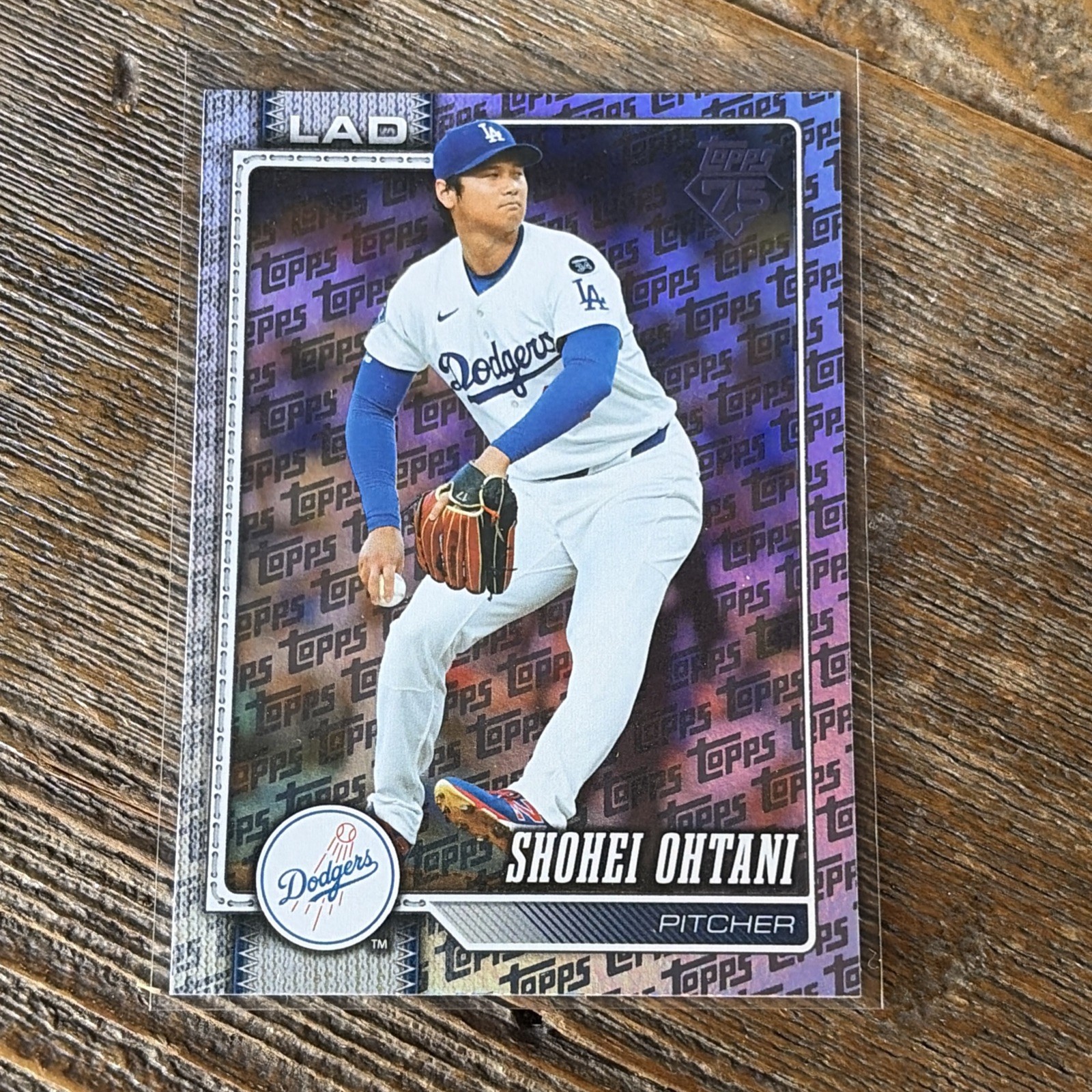 2026 Topps Series 2 #500 Shohei Ohtani – Dodgers – Topps Foil Pattern SP!