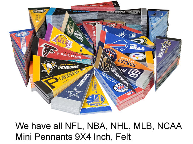 NHL Seattle Kraken Mini Pennant Flag 4″x9″ , New, Made in USA 22cm X 10cm