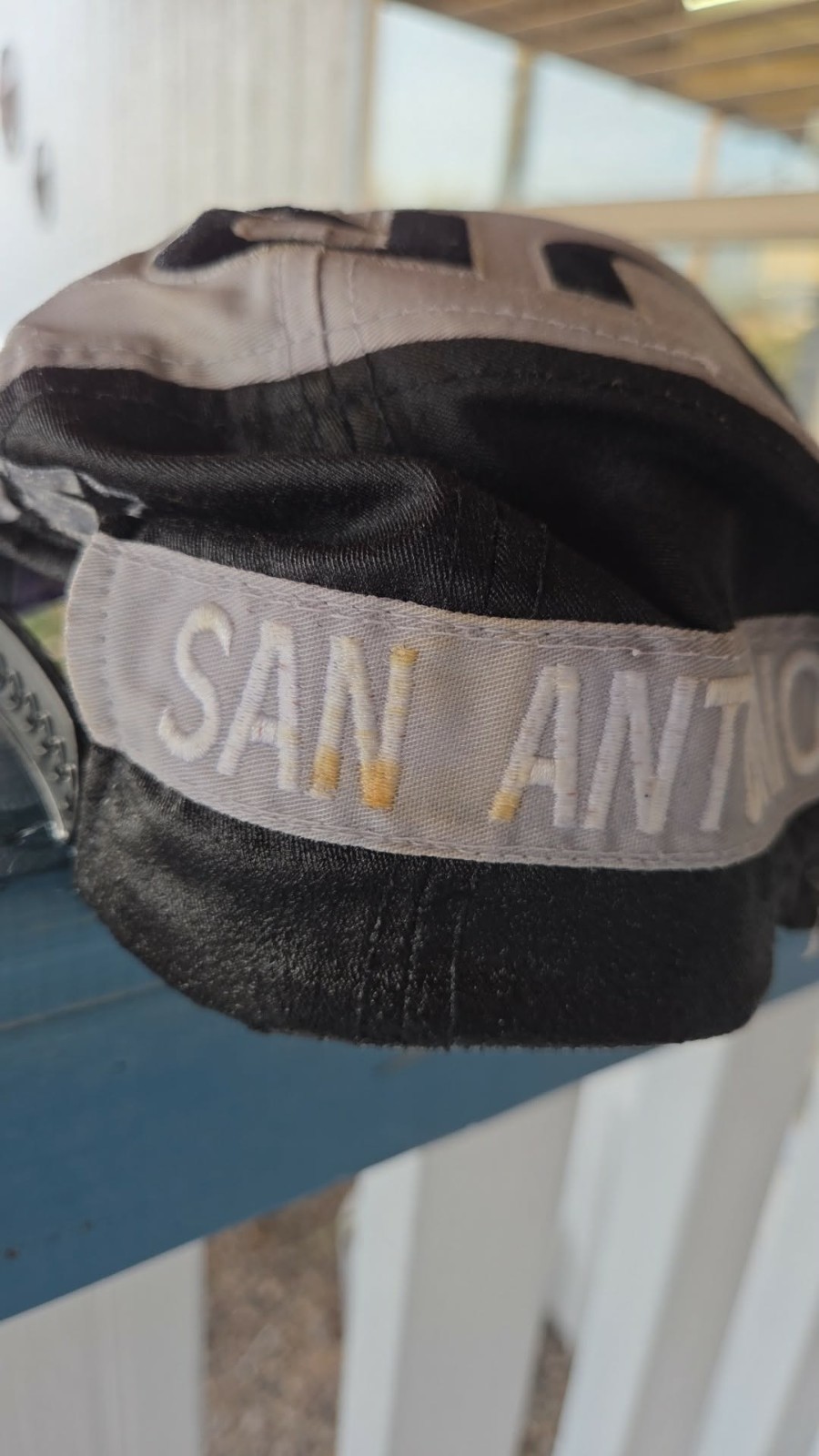 Vintage 90s San Antonio Spurs Side Wave NBA Snapback Hat Cap Starter Rare Swirl