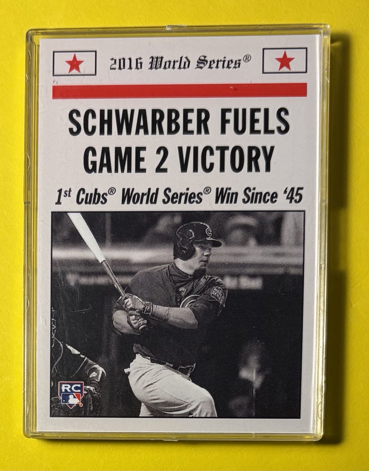 2016 Topps Throwback Thursday Set Kyle Schwarber RC Zobrist Cubs Win NIB /684
