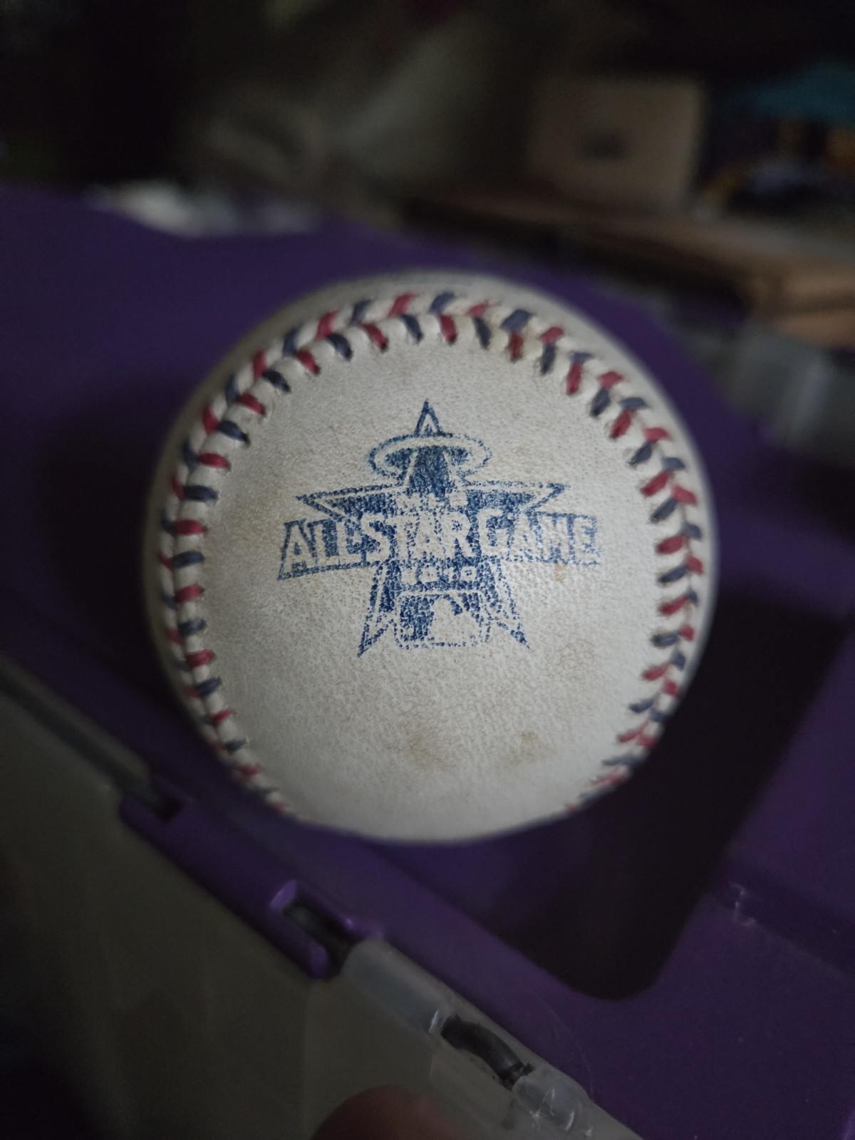 2010 All Star Game Used Baseball Anaheim Angels Mike Trout Infield Dirt Marked