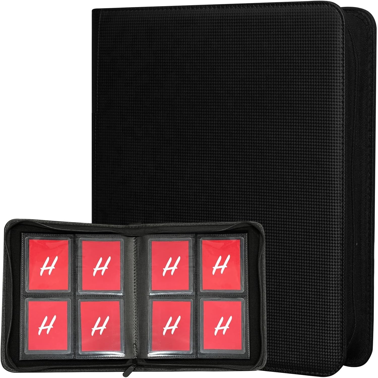 Toploader Binder Holds 112 Toploaders 4 Pocket Top Loader Binders with Sleeves