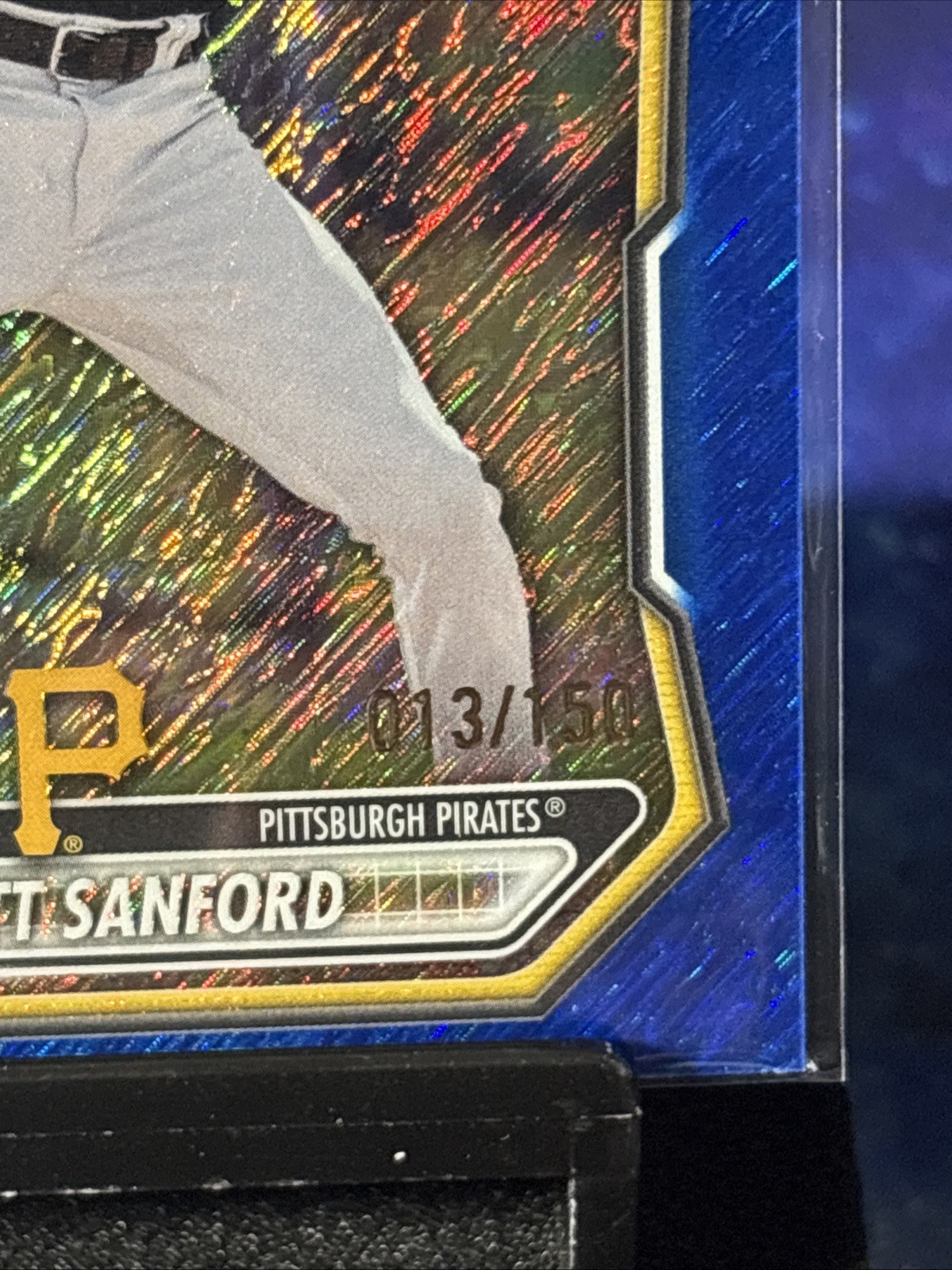 2026 Bowman #BCP-66 Wyatt Sanford 1st Bowman Blue Shimmer /150 Pirates🔥🔥