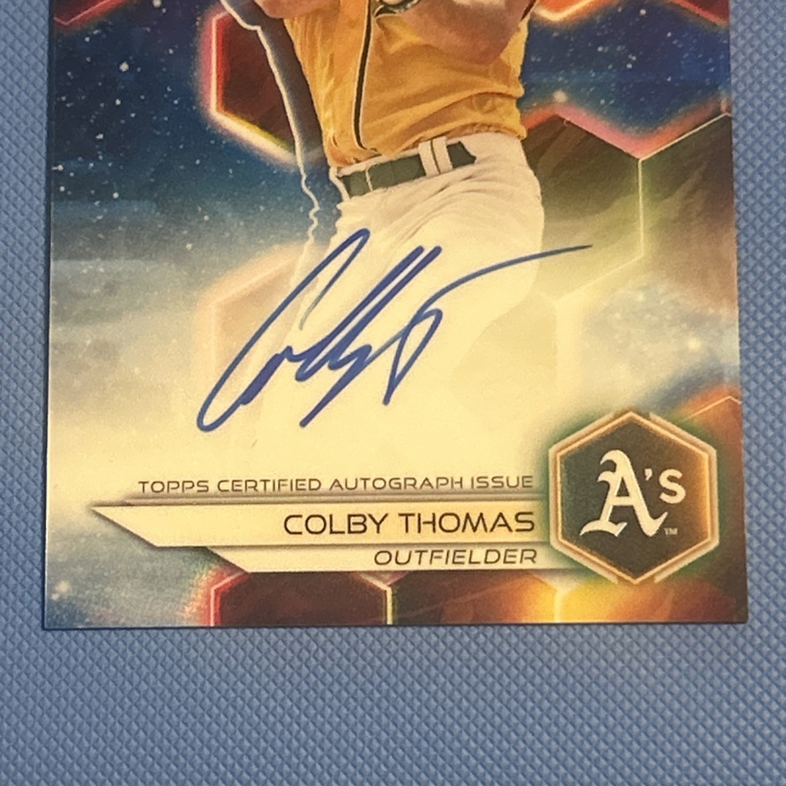 2023 Bowman’s Best Colby Thomas Auto Blue Refractor /150 #B23-CT Athletics