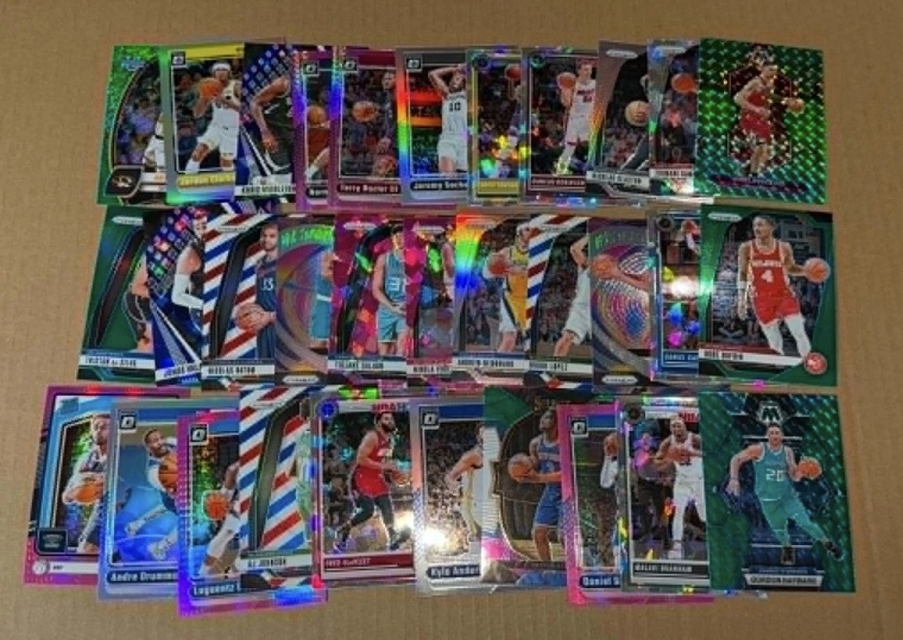 Huge 800ct NBA Basketball Cards Prizm Refractors Parallels Only Lot (ORGANIZED)!