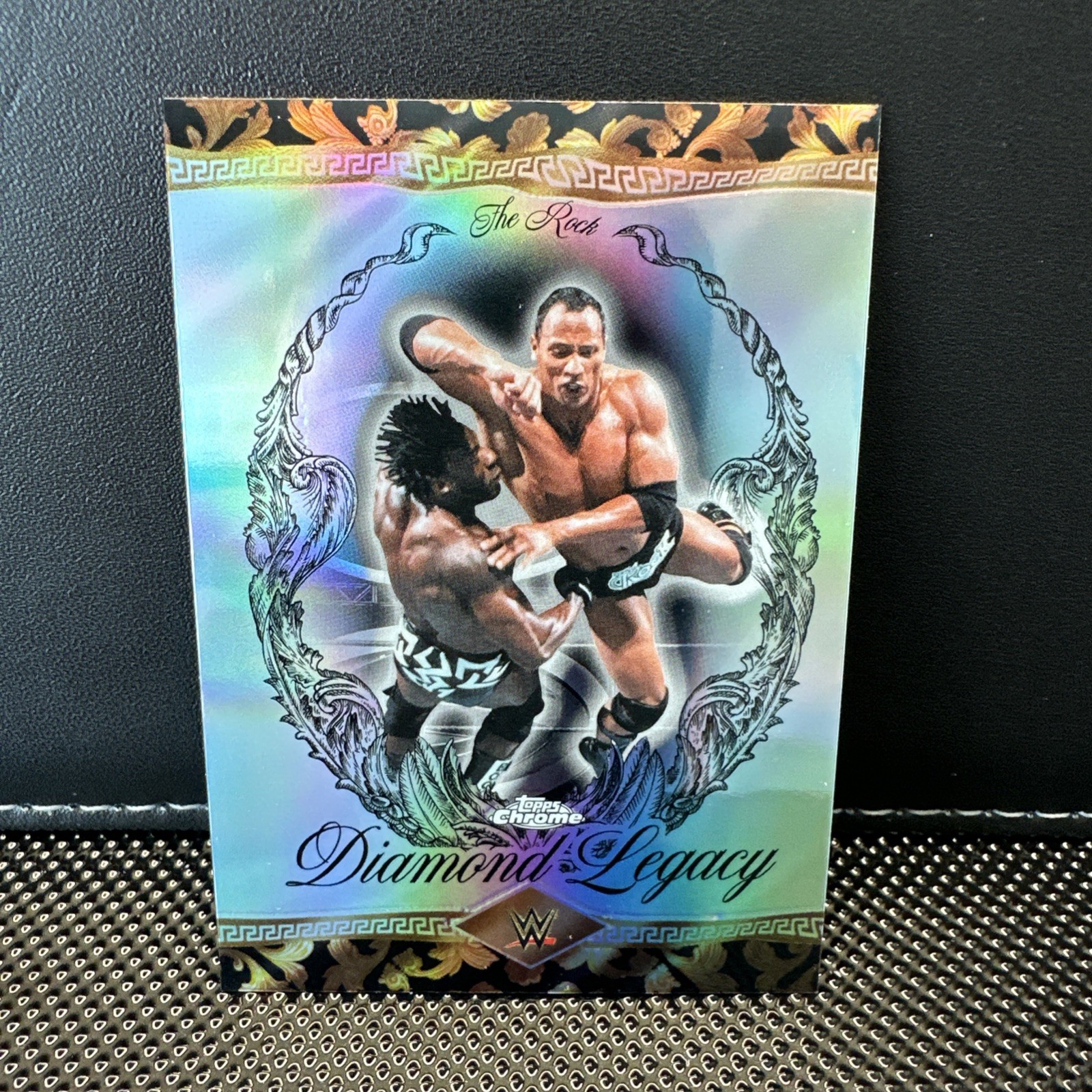 2026 Topps Chrome WWE The Rock Diamond Legacy Refractor #RDL-17