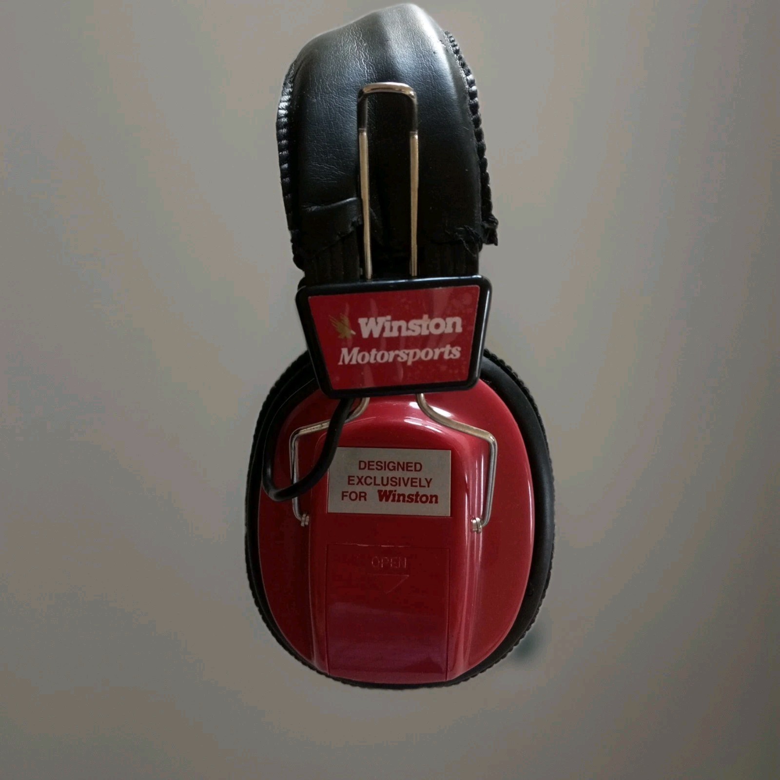 Winston Motorsports Headphone AM/FM Radio Headset Red Vintage Plz See Details