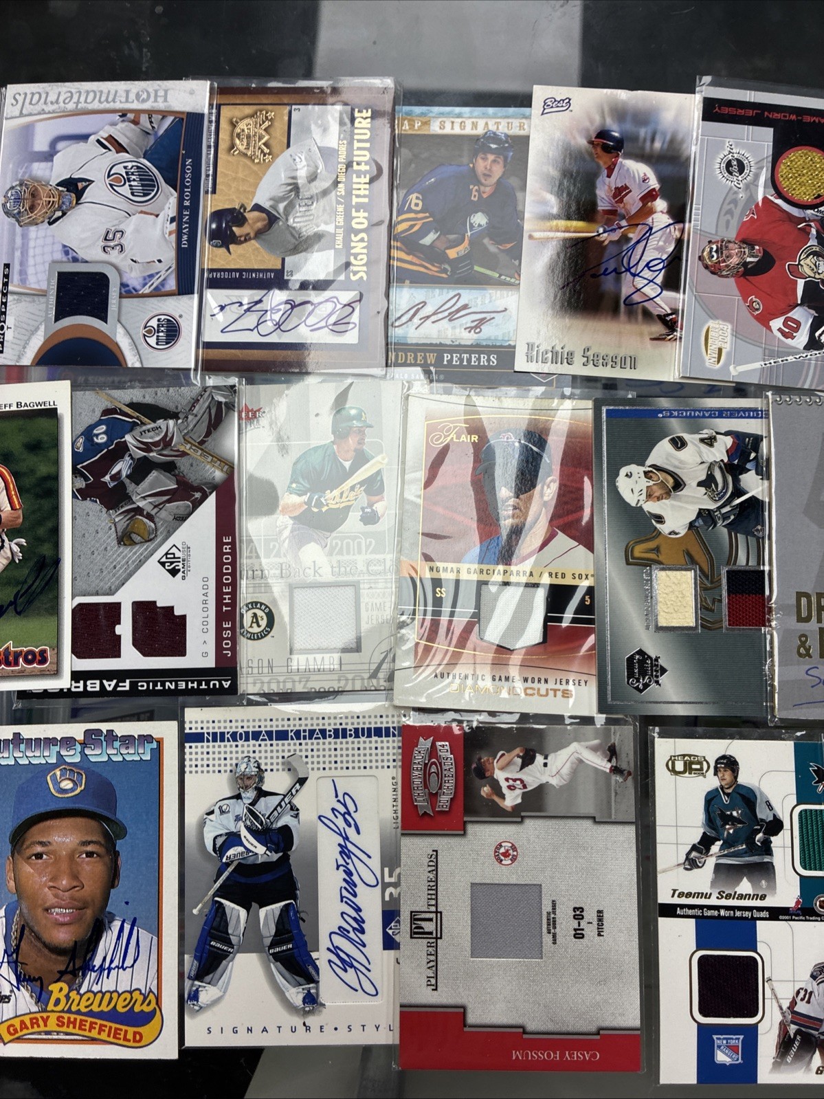 29 Card Multi-Sport Patch/Mem Lot. Years And Brands Vary