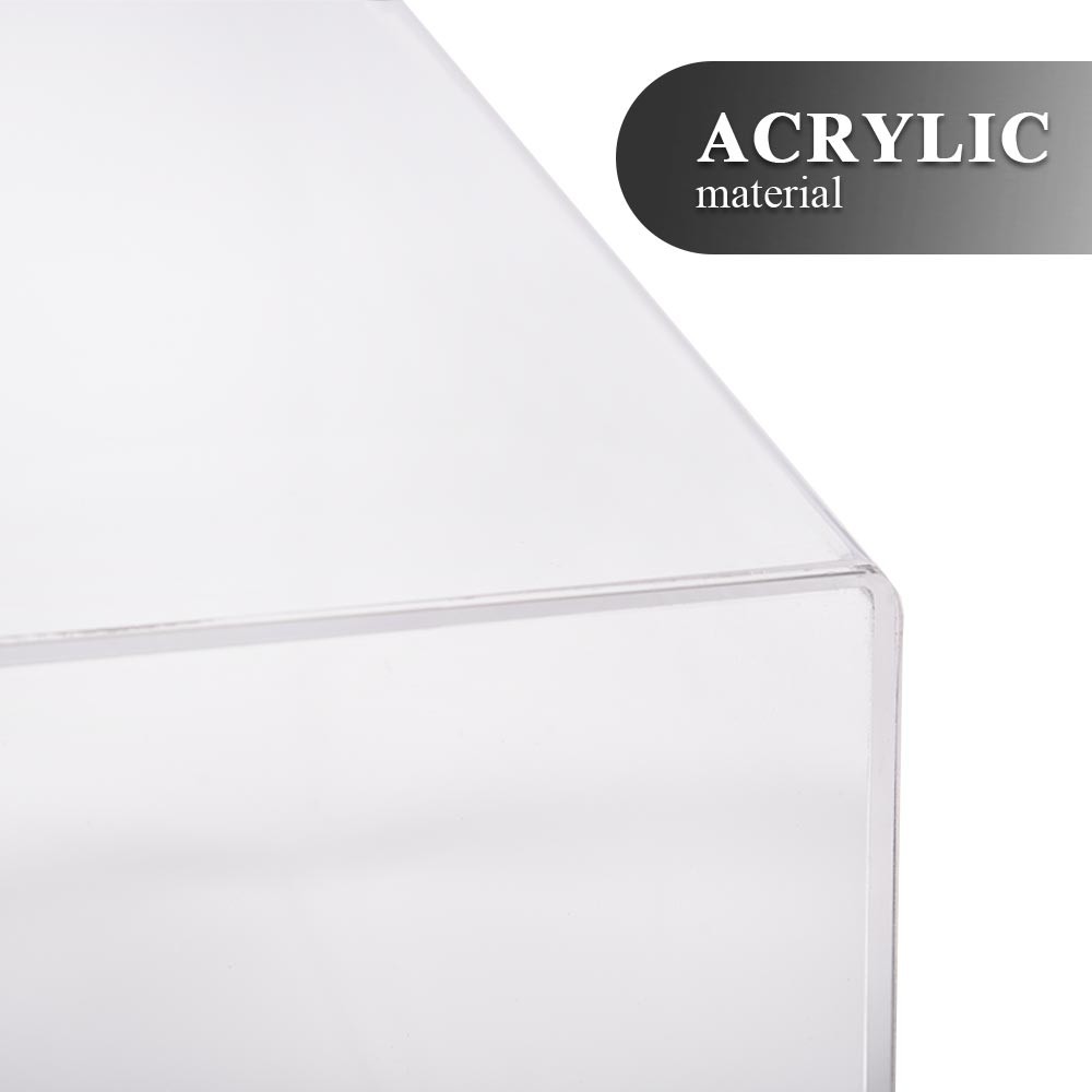 Acrylic Wall Mount Horizontal Boxing Glove Display Case UV Protecting Full Size
