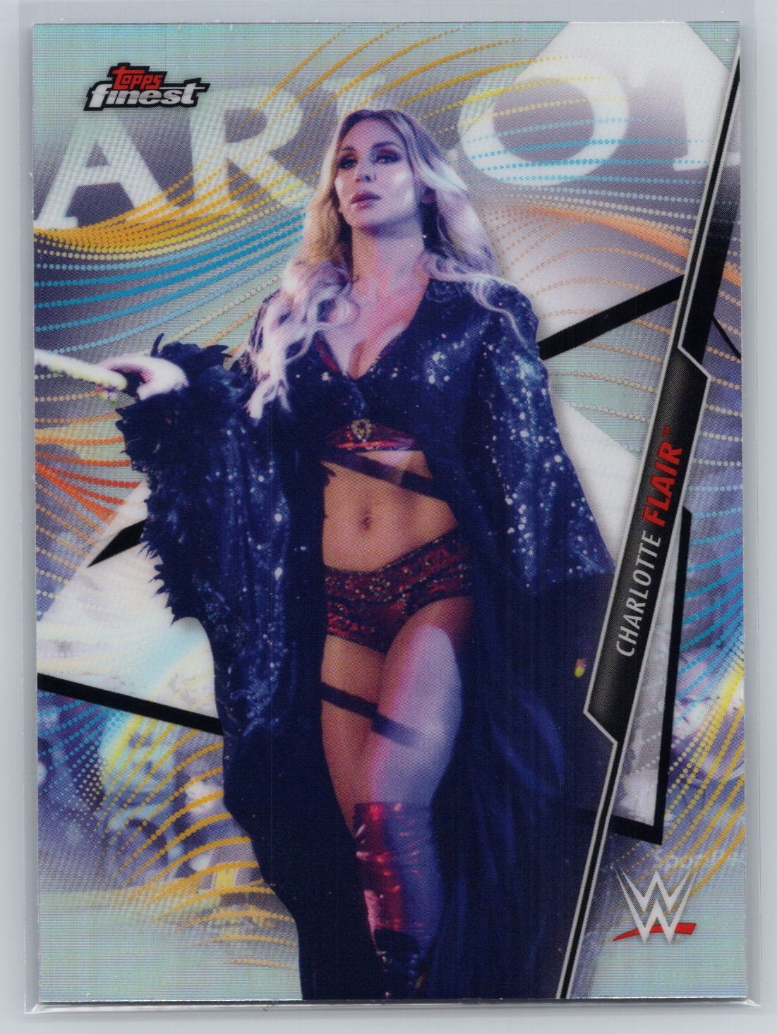 2020 Topps WWE Finest #12 Charlotte Flair Refractor