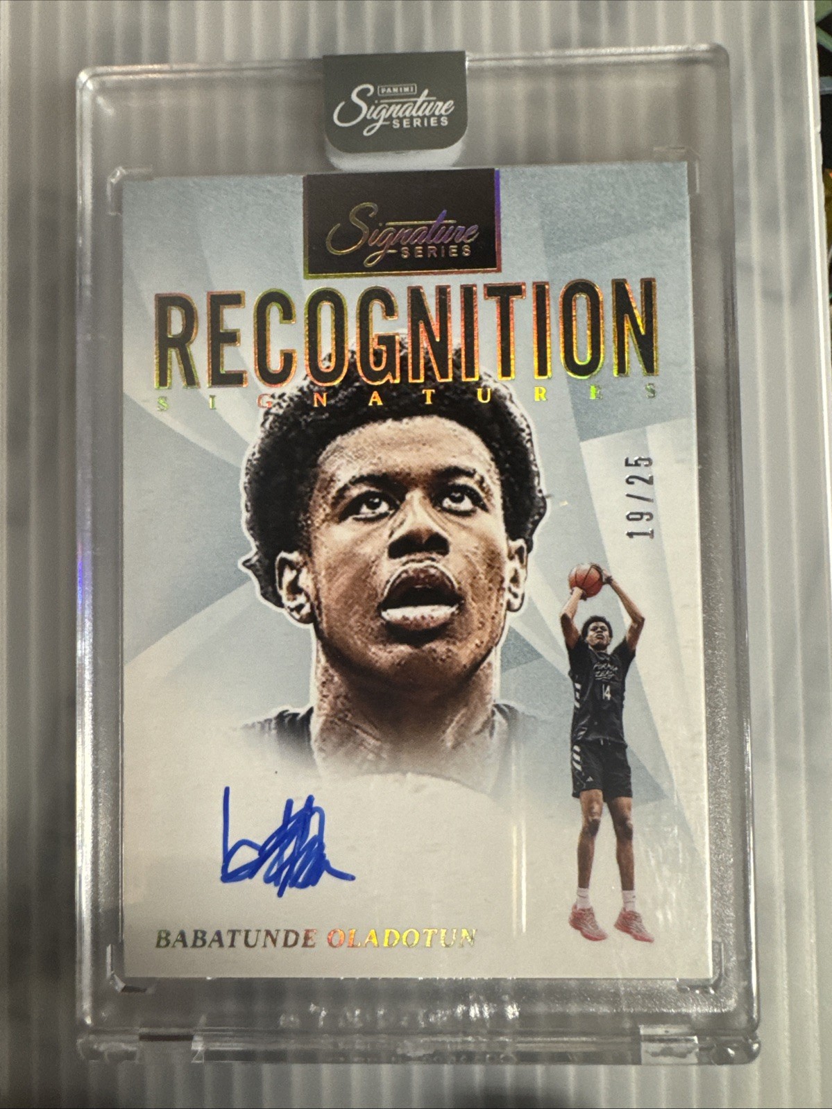 2025/26 Panini Signature Series BABATUNDE OLADOTUN RECOGNITION SIGNATURES #19/25