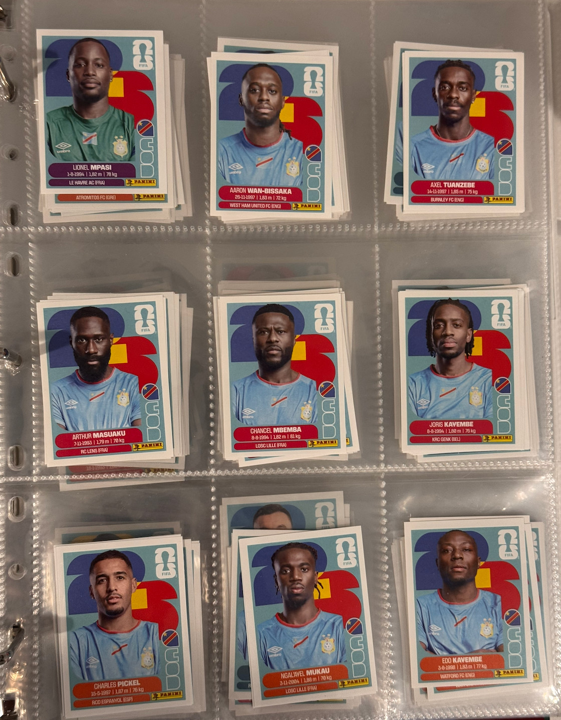 2026 Panini FIFA World Cup Sticker Collection Complete Lot Builder Group J K L