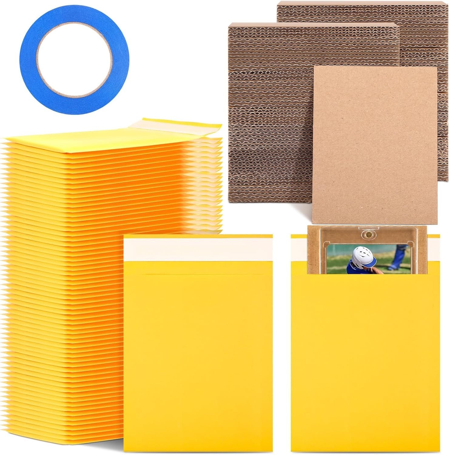 Ultimate 301-Pc Shipping Protector Kit: Cardboard Sheets & Self-Seal Envelopes