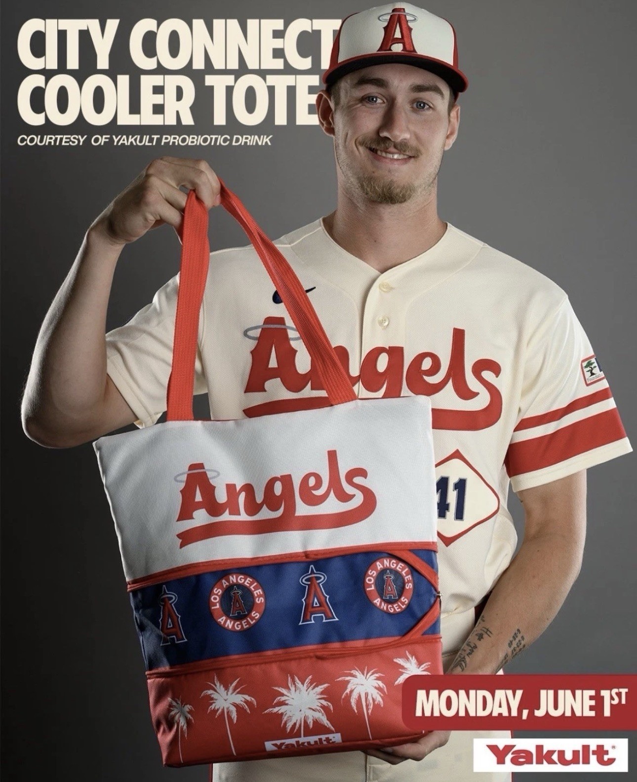 June 1, 2026 Anaheim Angels City Connect Canvas Cooler Tote Giveaway SGA 6/1/26
