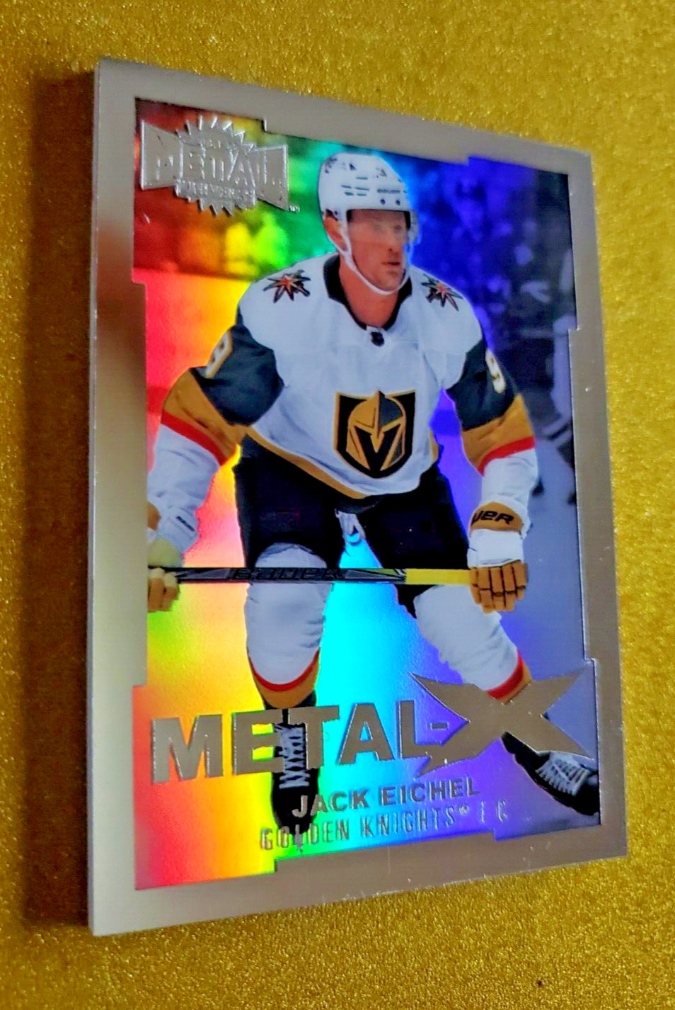 2021-22 Skybox NHL Metal Universe #MX31 Jack Eichel METAL X Holo SSP CASE HIT