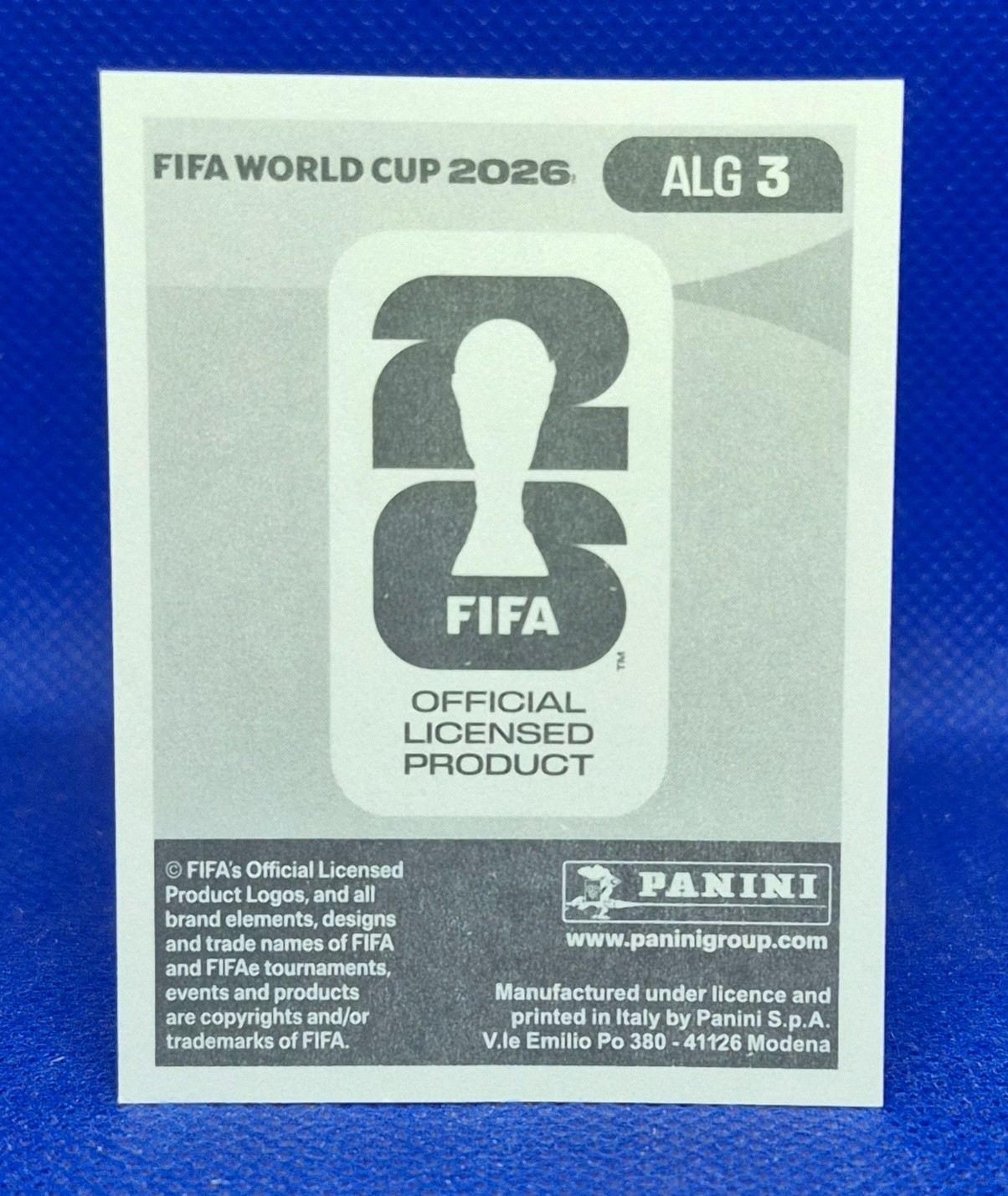 2026 Panini FIFA World Cup Sticker Ravy Bensebaini #ALG 3 – Algeria