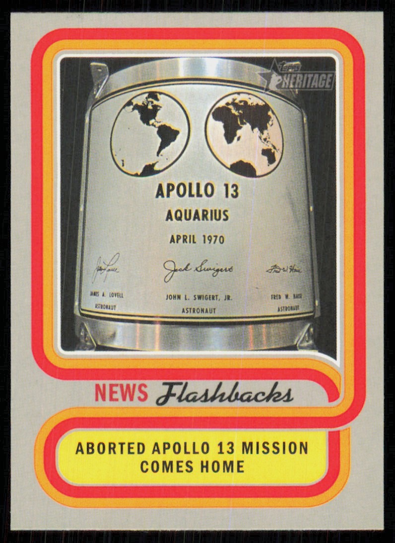 2019 Topps Heritage News Flashbacks Aborted Apollo 13 #NF-4