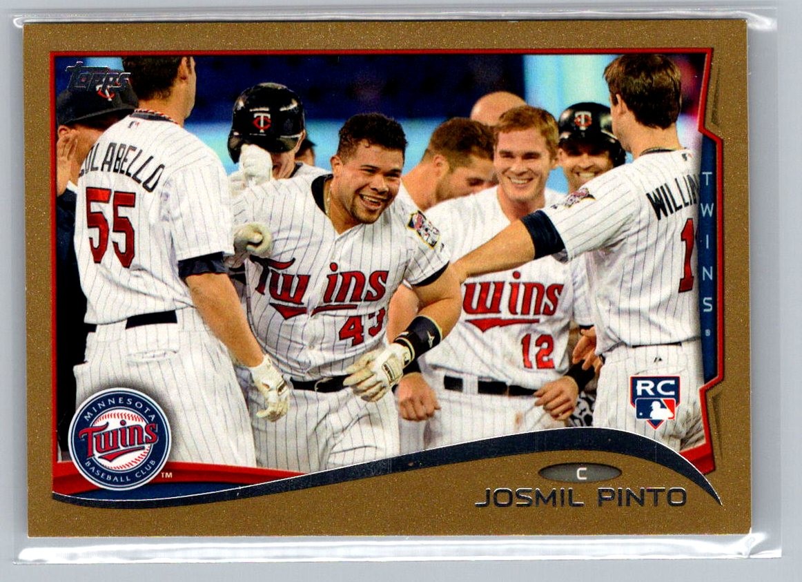 2014 Topps #162 Josmil Pinto Gold SN 885/2014