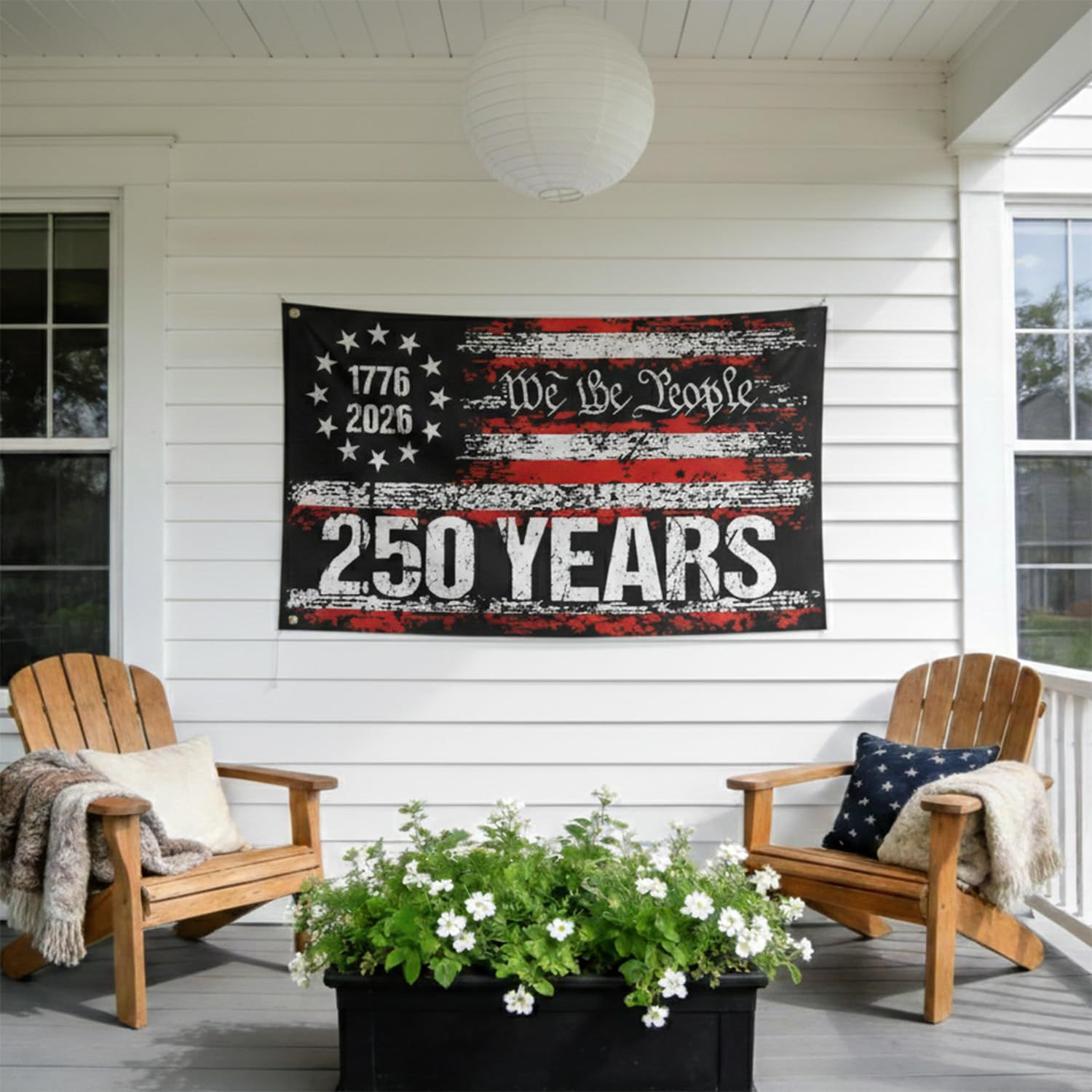 250th Anniversary USA Flags 3×5 FT America 4th Ft Single Sided, Style 1