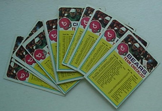 1973 TOPPS FOOTBALL TEAM CHECKLIST SINGLES **$2.00 EACH w/DISCOUNT (UNMARKED)