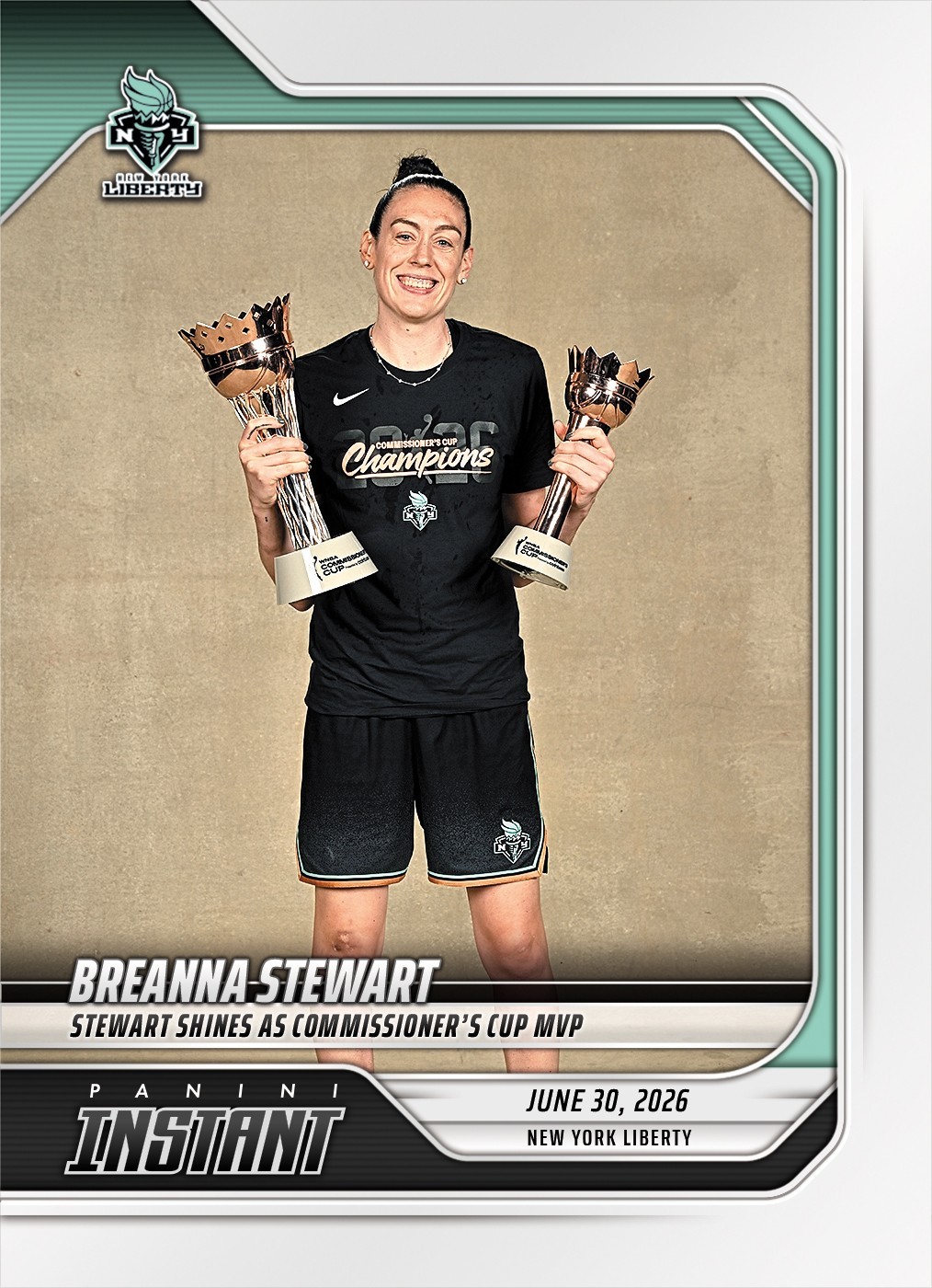 *PRESALE* 2026 Panini Instant WNBA Breanna Stewart #204 ~ New York Liberty