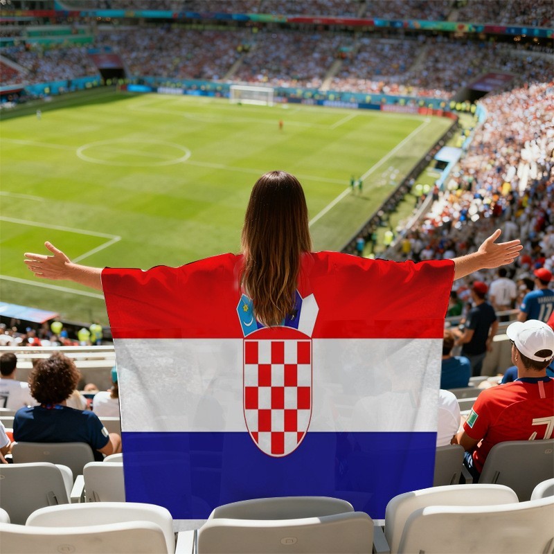 2026 FIFA World Cup fLAG Fan Cloak Flag Fans of Various Countries Cheering Team