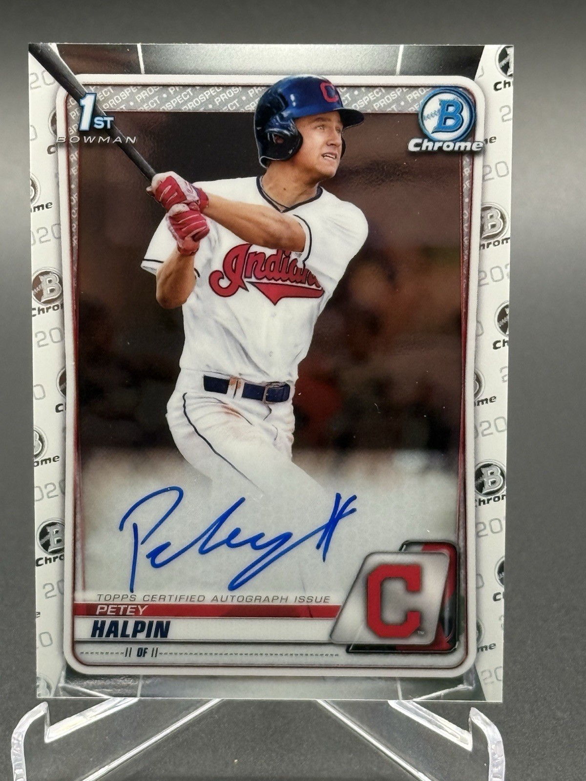 2020 Bowman Draft PETEY HALPIN 1st Chrome Auto CDA-PH – Guardians