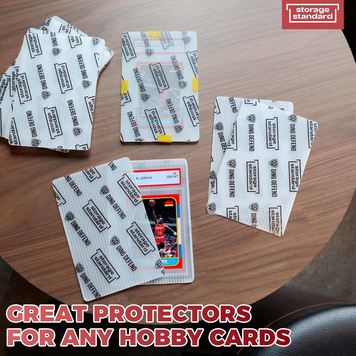 Card Protectors Trading Cards Shipping Supplies, 110-Pack 4” X 6” Graded Card