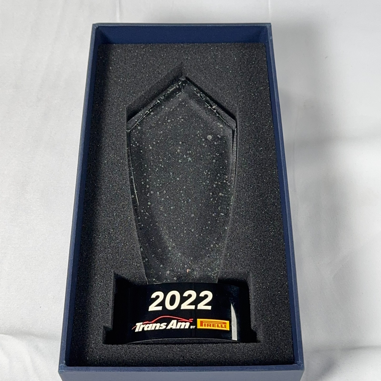 2022 Trans Am Series Pirelli Crystal Sensations Racing Trophy Award Boxed Rare