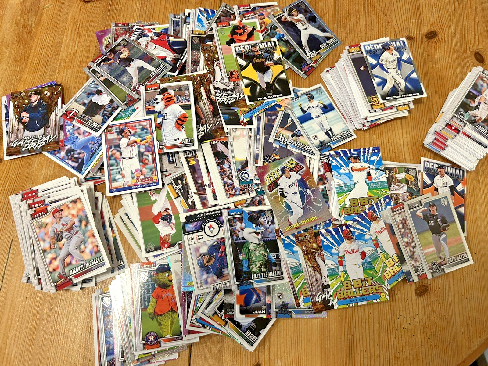 50 Card Lot – ALL 2026 Topps Baseball Sets – Topps Finest, Series 2, Bowman&More