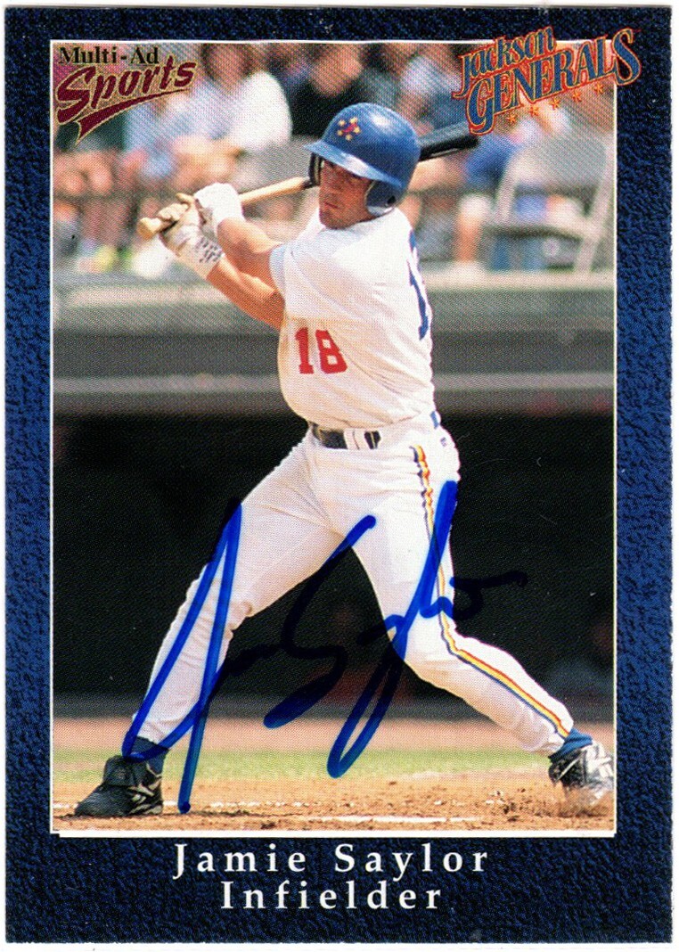 Jaime Saylor Autograph 1998 Multi-Ad Sports Minor League Auto ASTROS GENERALS