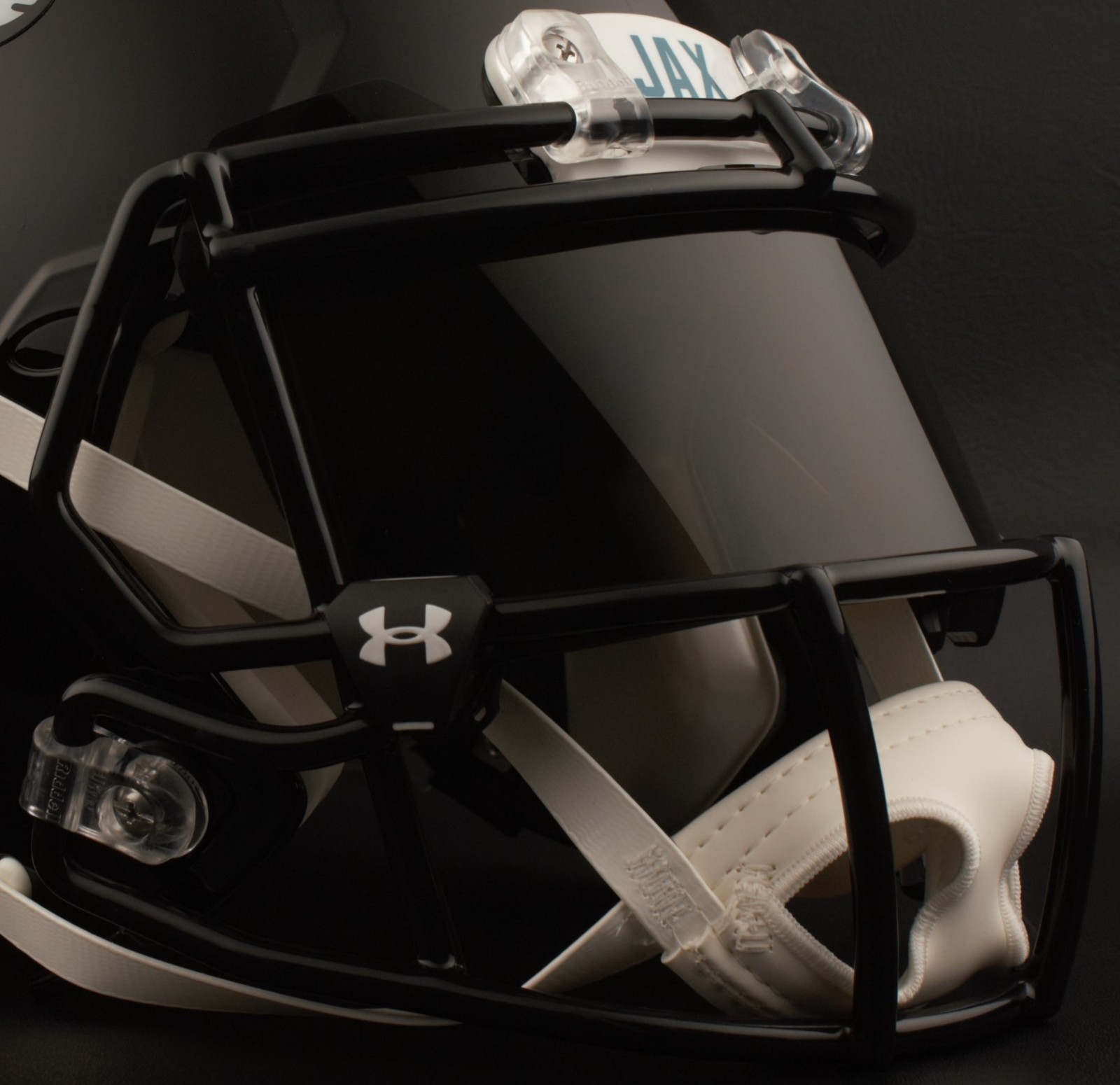 JACKSONVILLE JAGUARS NFL Football Helmet with BLACK-TINT Visor / Eye Shield