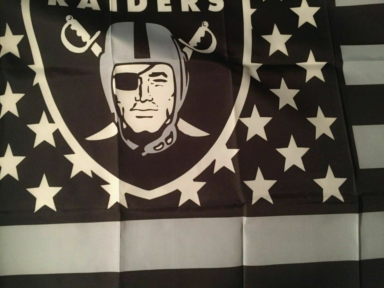 Raiders FLAG 3X5 Las Vegas Banner New Fast USA Shipping
