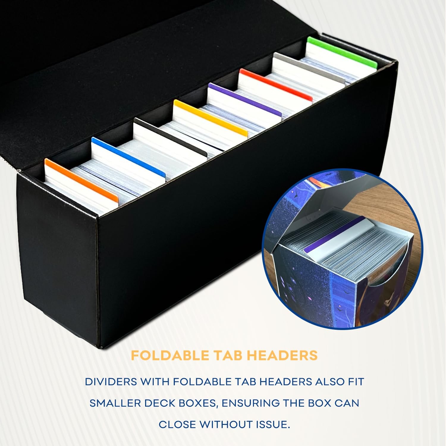 Trading Card Dividers, Multicolor Paper Card Dividers for MTG, TCG, Sports Card