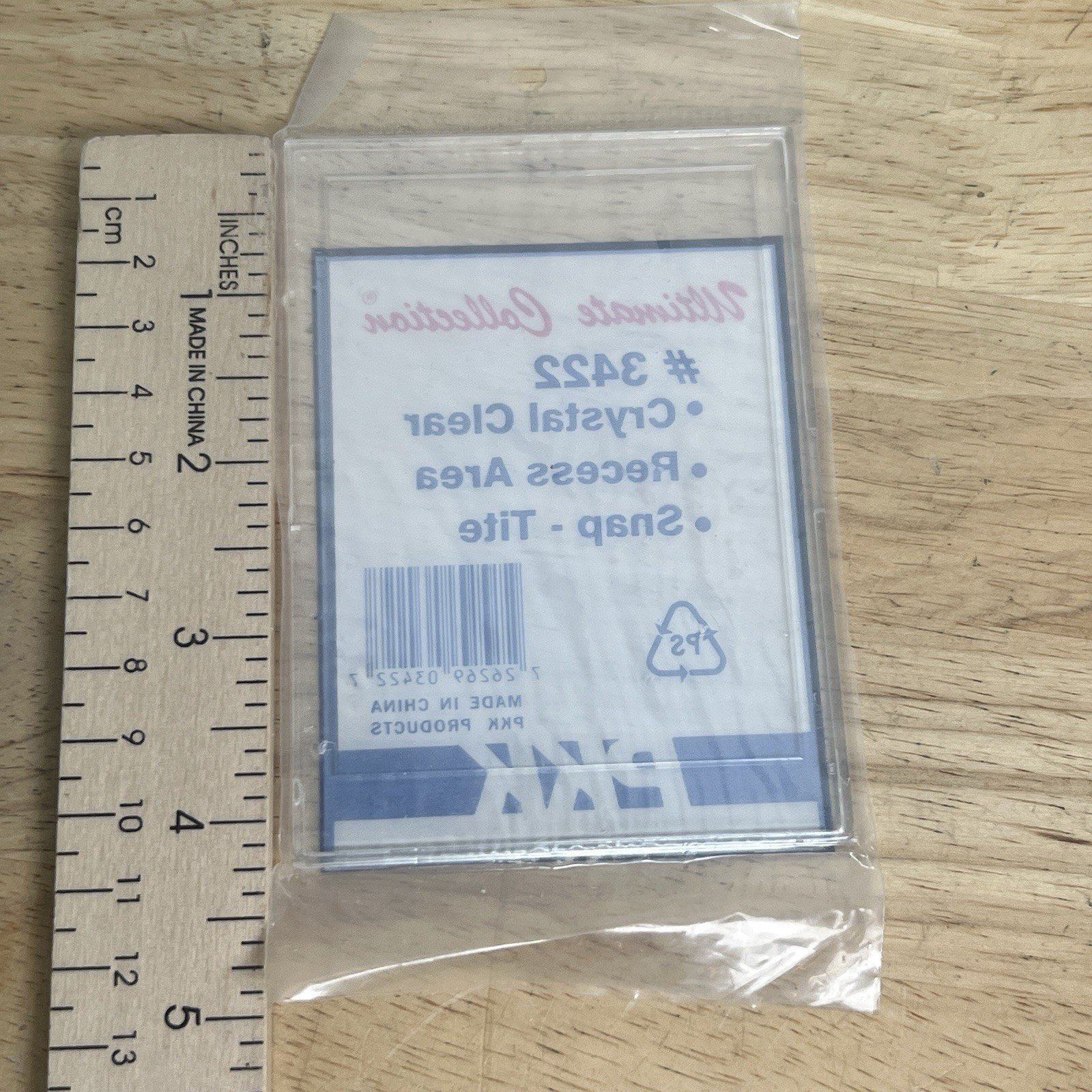 PKK Snap Tite Style # 3422 Lot of 10 Crystal Clear, Recessed Area Holders NOS