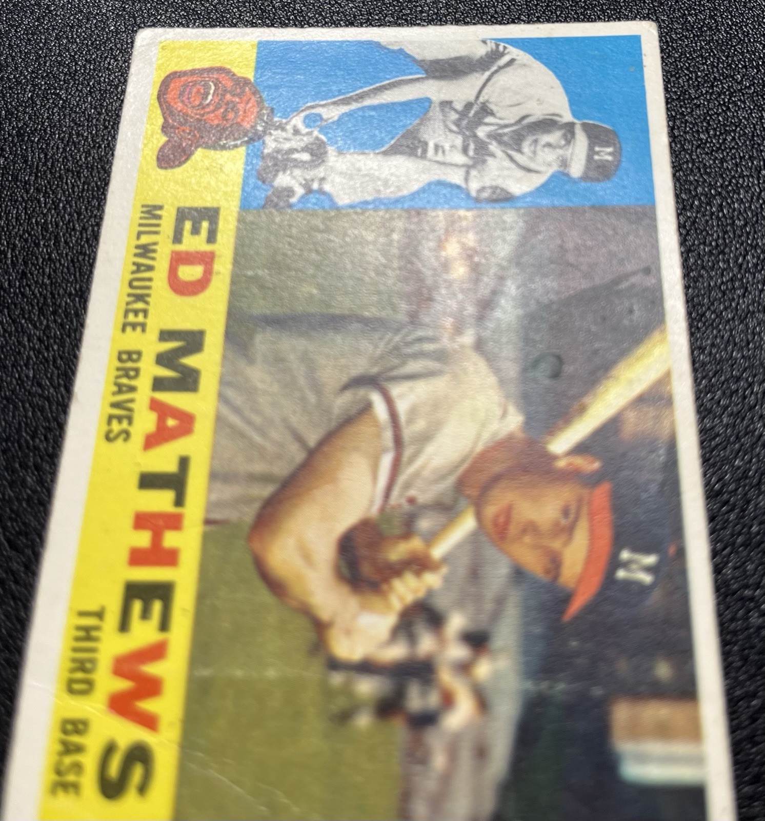 1960 Topps Eddie Ed Mathews #420