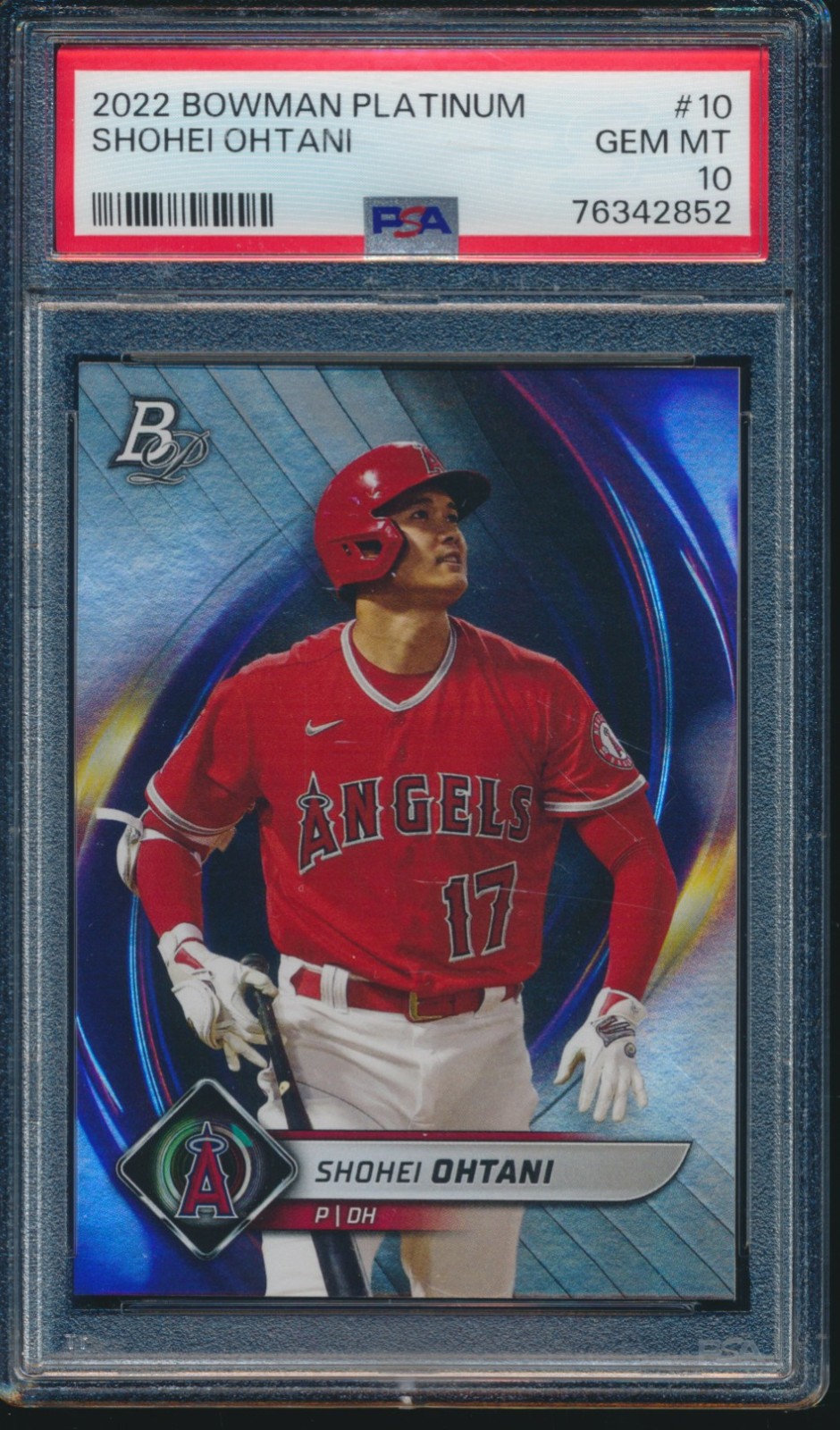 PSA 10 SHOHEI OHTANI 2022 Bowman Platinum #10 LOS ANGELES ANGELS GEM MINT