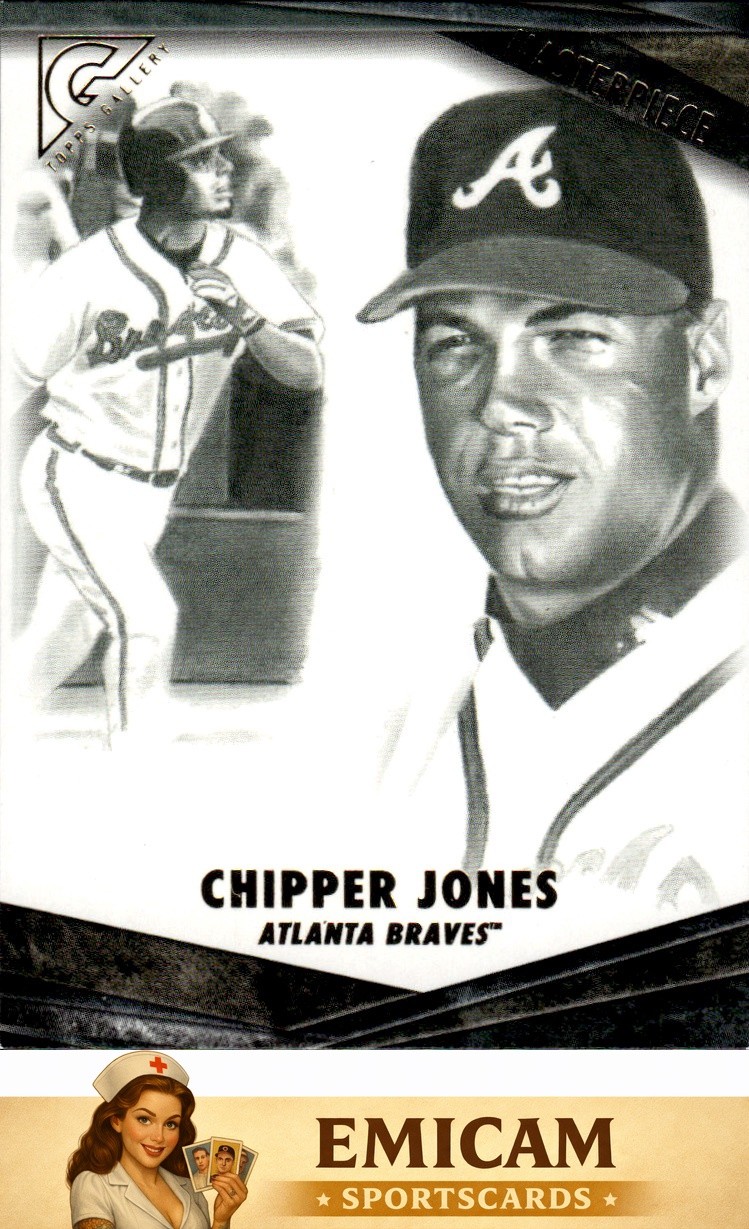2018 Topps Gallery #M-14 Chipper Jones Masterpiece