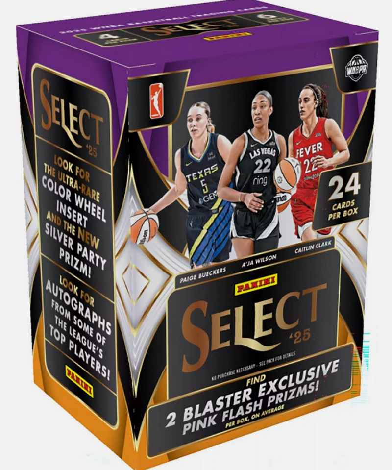 2025 Panini Select WNBA Basketball Factory Sealed Blaster Box 6 Packs of 4 Cards