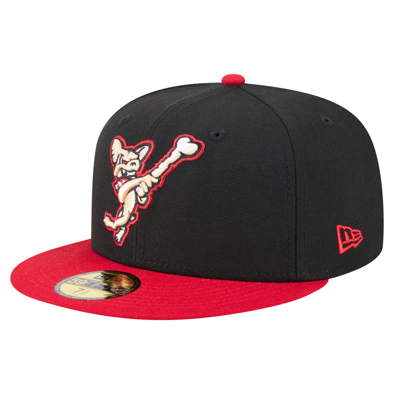 Men’s-New Era Black/Red El Paso Chihuahuas Authentic Collection 59FIFTY Fitted