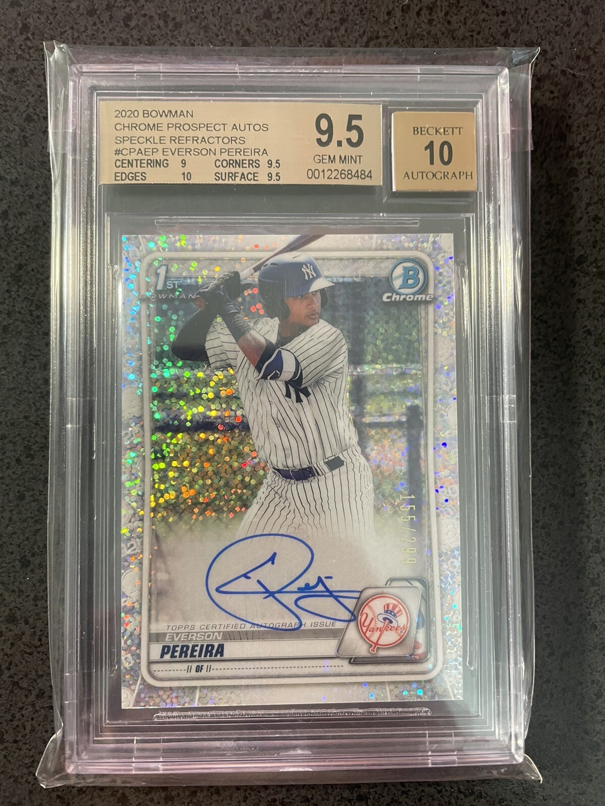 2020 Bowman Chrome Everson Pereira Auto Rainbow lot #/5, /25, /50, and more🔥📈