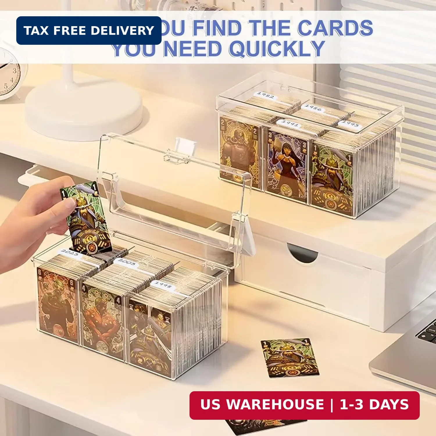 198PCS Trading Card Dividers, Paper Card Dividers, Standard Vertical Card Divide