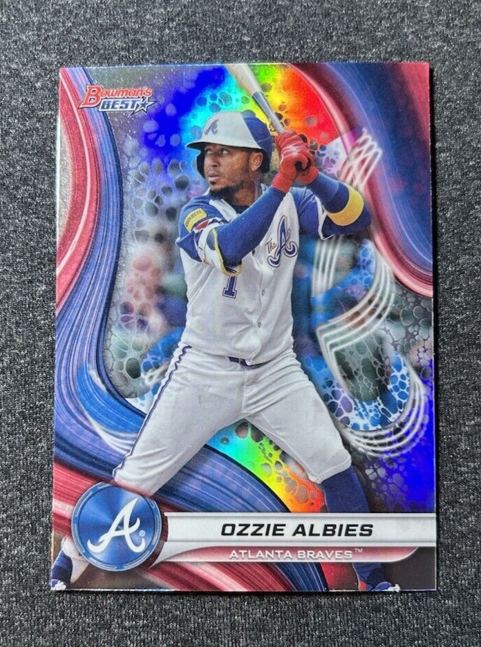 2024 Bowmans Best Ozzie Albies #7 Atlanta Braves Refractor