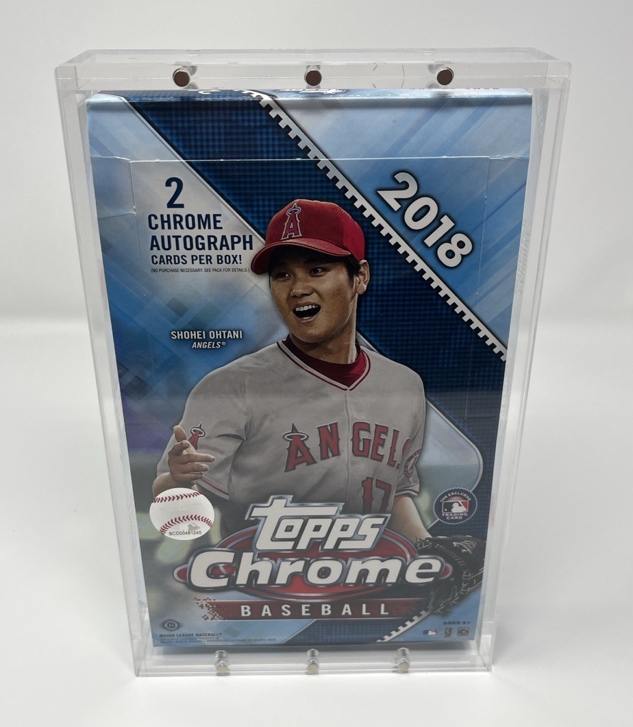 Acrylic Display Case Magnetic Lid FITS 2018 Topps Chrome Baseball Hobby Box