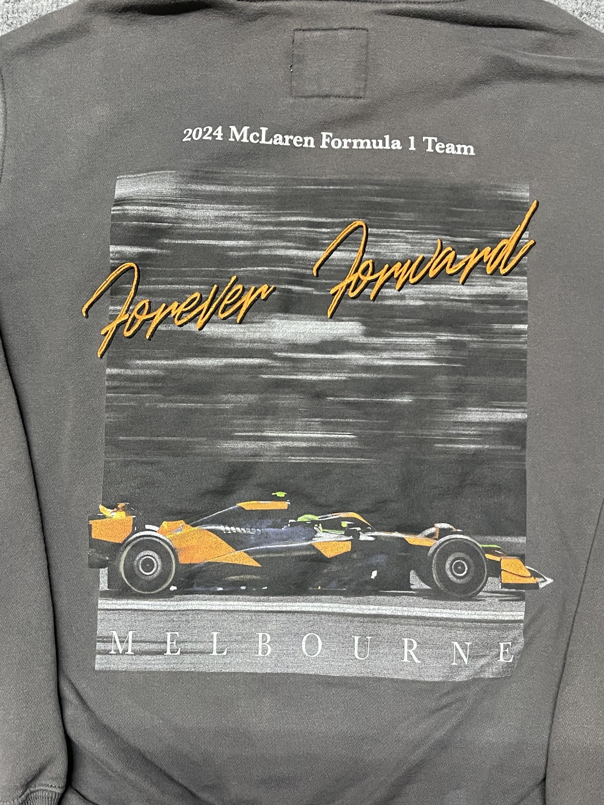 McLaren Formula 1 Team Sweatshirt Mens XS Gray Racing Hoodie Hollister Melbourne