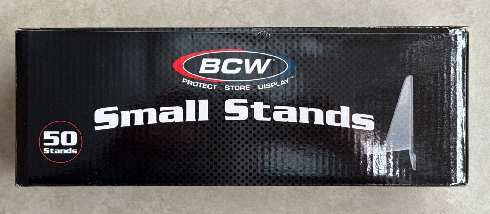 New Box of 50 BCW Baseball Football Trading Card Small Stands Holder Display