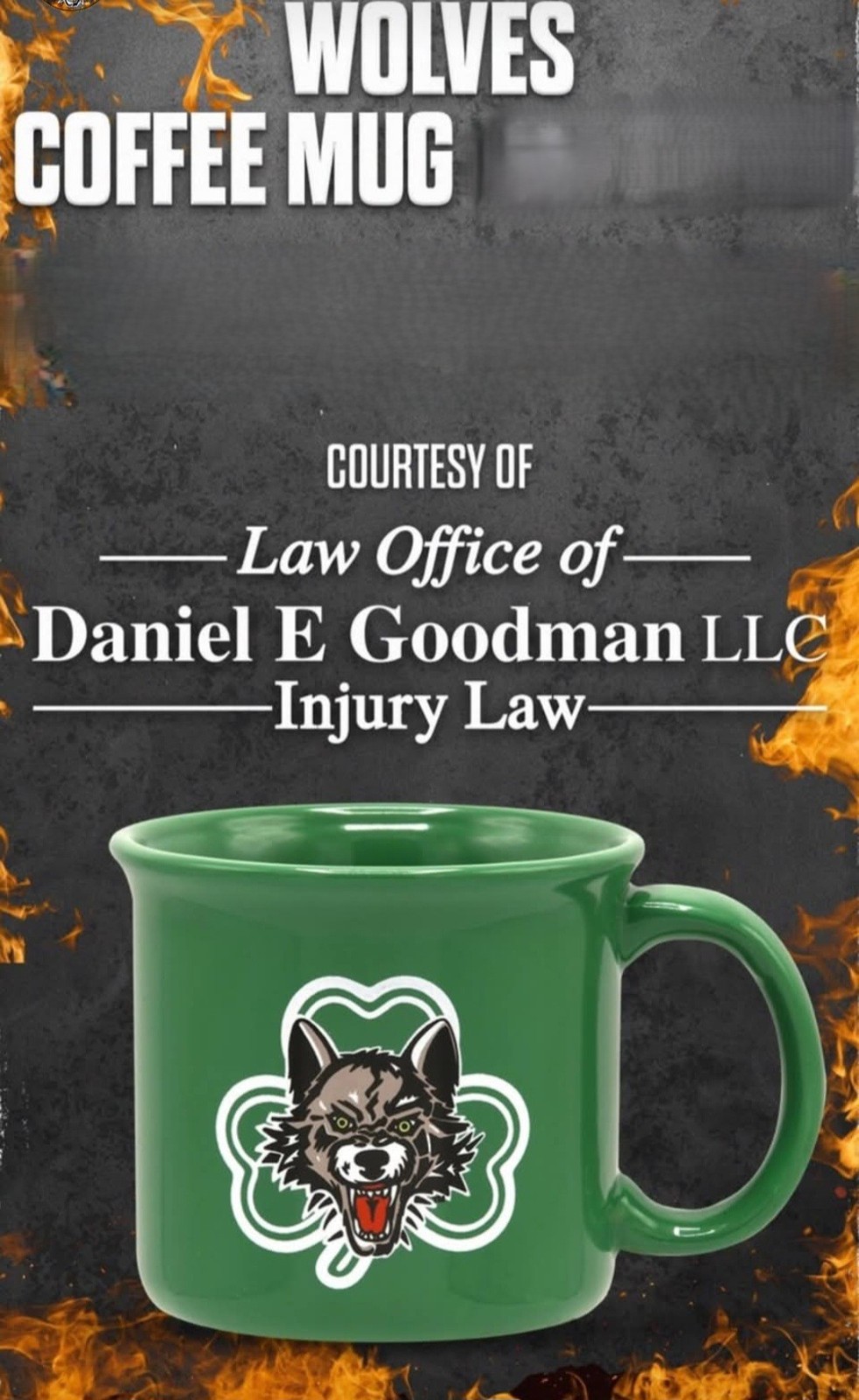 Never Used Chicago Wolves St. Patrick’s Day Coffee Mug: From The 3/7/2026 Game