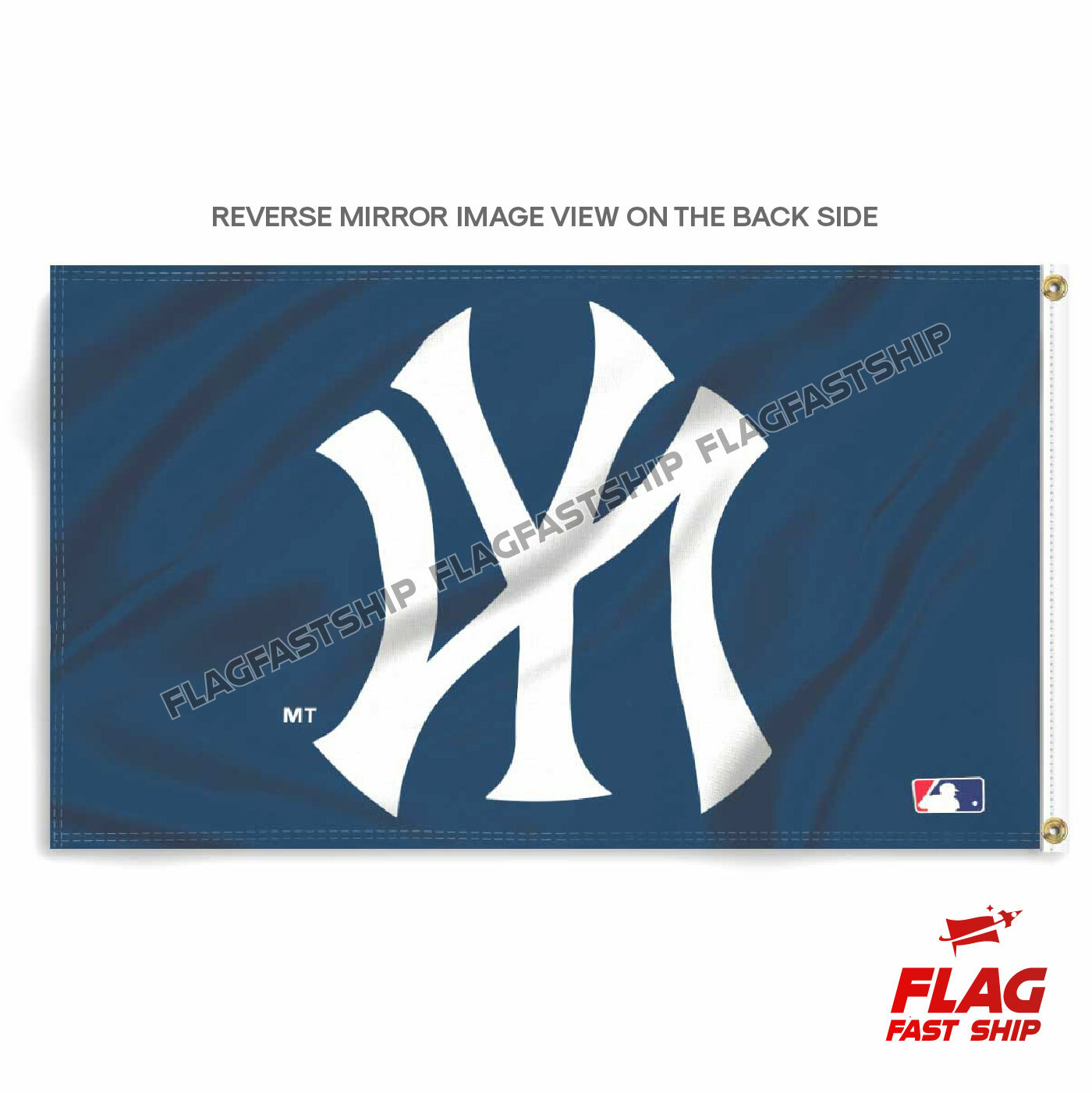 New York Yankees Large Logo Baseball MLB Flag Large 3×5 Banner FREE SHIPPING
